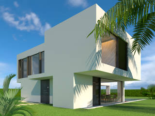 Diseño del proyecto de una casa unifamiliar en Granada , dcr arquitecto dcr arquitecto Single family home Concrete