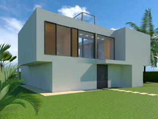 Diseño del proyecto de una casa unifamiliar en Granada , dcr arquitecto dcr arquitecto Single family home Concrete