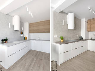 mieszkanie 64m2 w Świdnicy, nklim.design nklim.design Cozinhas modernas