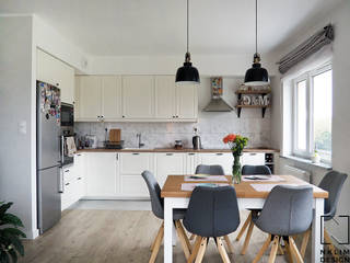 mieszkanie w Leśnicy, nklim.design nklim.design Scandinavian style kitchen