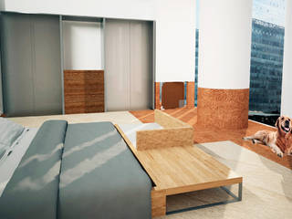 D- Saavedra, Estudio Raya Estudio Raya Modern style bedroom