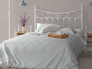 Cabecero de forja blanco, DeForja DeForja Phòng ngủ phong cách Bắc Âu Sắt / thép Beds & headboards