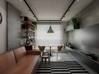 Apartamento PEV, 285au 285au Industrial style living room Concrete