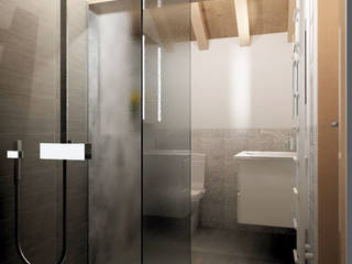 INDUSTRIALE MODERNO, ARCH. CRISTINA MASCHIO ARCH. CRISTINA MASCHIO Industrial style bathroom