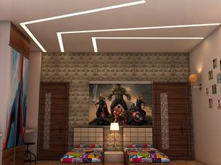 Kids room interior design for mr. Ramavtar Khunteta jalmahal site joraver Singh gate govind nagar east Jaipur, divine architects divine architects Nursery/kid’s room