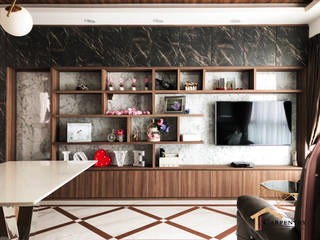 Contemporary style at Tenteram Peak, Singapore Carpentry Interior Design Pte Ltd Singapore Carpentry Interior Design Pte Ltd Modern living room