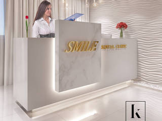 Dental Clinic, Karim Elhalawany Studio Karim Elhalawany Studio Jardins de Inverno modernos