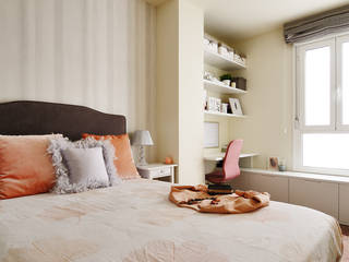 Un dormitorio femenino y singular, Noelia Villalba Interiorista Noelia Villalba Interiorista Modern style bedroom