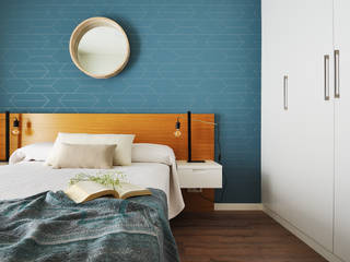 Color favorito: el azul, Noelia Villalba Interiorista Noelia Villalba Interiorista Dormitorios de estilo escandinavo