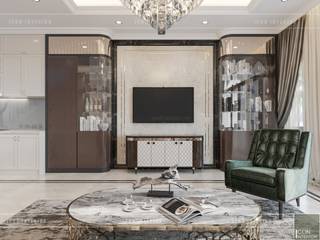 Thiết kế nội thất biệt thự phong cách Tân Cổ Điển sang trọng đẳng cấp, ICON INTERIOR ICON INTERIOR Salas de estilo clásico