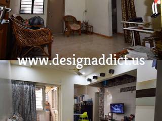 Interior design for Compact 2bhk in Pune, Designaddict: minimalist by Designaddict,Minimalist