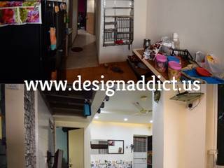 Interior design for Compact 2bhk in Pune, Designaddict: minimalist by Designaddict,Minimalist