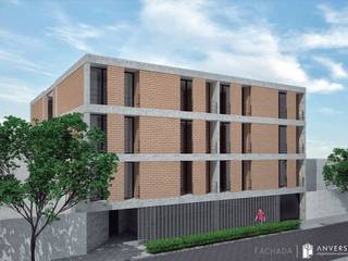 Vivienda Plurifamiliar Aculco 65 (Proyecto en construcción), ANVERSO ANVERSO บ้านและที่อยู่อาศัย คอนกรีต