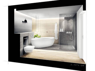 Bäder, Betz Interiors Betz Interiors Salle de bain minimaliste