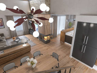 Progetto villa smart, studiosagitair studiosagitair Modern living room
