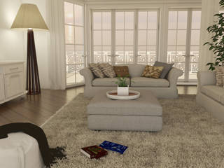 living al mare, Lambda Design Lambda Design Colonial style living room Wood Wood effect