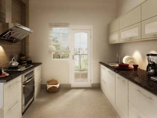 Contemporary Kitchen Renderings, Eyellusion Art Studio Eyellusion Art Studio 모던스타일 주방