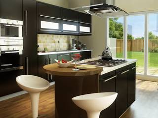 Contemporary Kitchen Renderings, Eyellusion Art Studio Eyellusion Art Studio Cocinas de estilo moderno