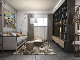 PERSEO: LE LIBRERIE DALLO SMART DESIGN IN VERTICALE, Siderio Siderio Living room Iron/Steel