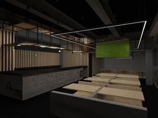 Sushi Reforma, Designo Arquitectos Designo Arquitectos Ruang Komersial Bambu Green