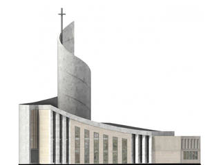 Maximilian Kolbe Kirche, FISCHER & PARTNER lichtdesign. planung. realisierung FISCHER & PARTNER lichtdesign. planung. realisierung Commercial spaces