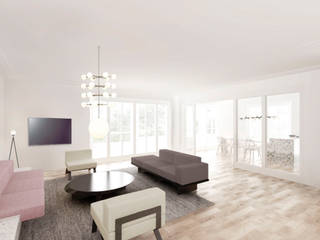 Lietzenburger Straße , FISCHER & PARTNER lichtdesign. planung. realisierung FISCHER & PARTNER lichtdesign. planung. realisierung Moderne Wohnzimmer