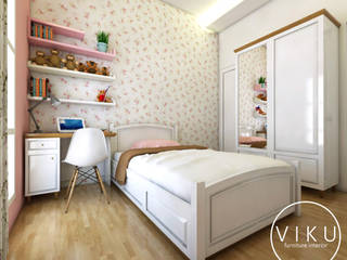 Bed room / Kamar tidur, viku viku Scandinavian style bedroom Wood Wood effect