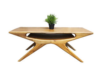 Coffee Table, viku viku Ruang Keluarga Gaya Skandinavia Kayu Wood effect