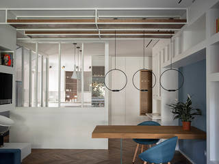 Residenza Nuovo Salario_ Roma, ArchEnjoy Studio ArchEnjoy Studio Livings de estilo moderno