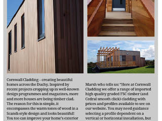 Cornwall Living Edition 78 - Cornwall Cladding Editorial, Building With Frames Building With Frames Chalets & maisons en bois Bois