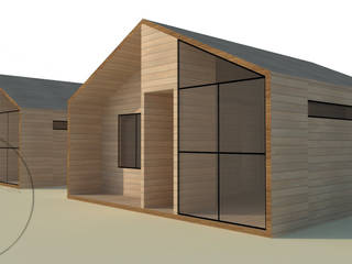 Diseño de Cabaña 41 por Lobería Arquitectura, Loberia Arquitectura Loberia Arquitectura Dom jednorodzinny