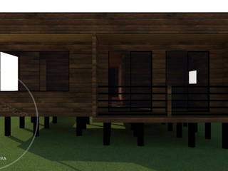 Diseño de Casa Catrianca por Lobería Arquitectura, Loberia Arquitectura Loberia Arquitectura Dom jednorodzinny