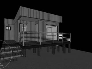 Diseño de Cabaña Sewell por Lobería Arquitectura, Loberia Arquitectura Loberia Arquitectura Dom jednorodzinny