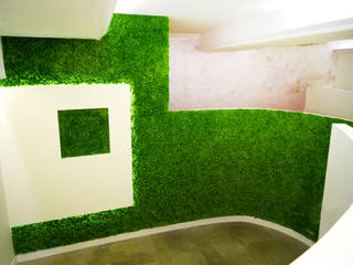 Zielone Ściany z Mchu , JUKO Green Design JUKO Green Design Moderne muren & vloeren