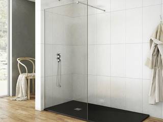 Mamparas de ducha abiertas por Bath point Barcelona, TheBathPoint TheBathPoint Banheiros modernos