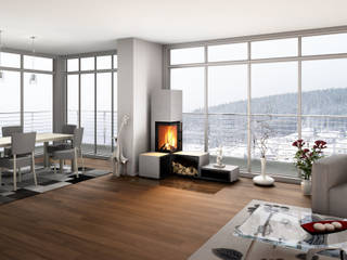 monolith rock_addLine, CB-tec GmbH CB-tec GmbH Living roomFireplaces & accessories