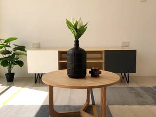 Terrazas del Lago, Estudio Chipotle Estudio Chipotle Moderne Wohnzimmer Holz-Kunststoff-Verbund