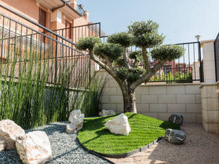 Un giardino da primato con carta da parati da esterno, AbitoVerde AbitoVerde Zen-tuin