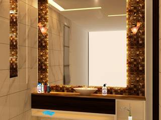 VILLA @ NOIDA, Design Radical Design Radical Modern bathroom Marble