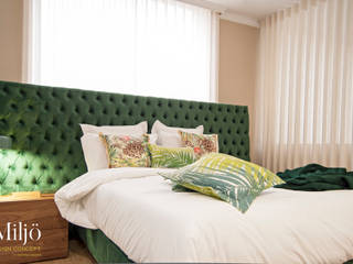 A elegância tem cor , Miljö design concept Miljö design concept Eclectic style bedroom Wood Wood effect
