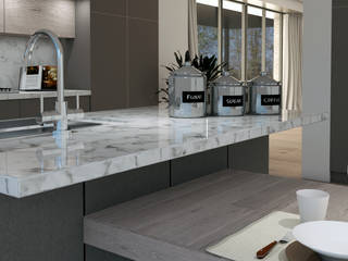 CUCINA MODERNA, Lambda Design Lambda Design Built-in kitchens Marble