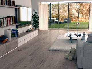 SOGGIORNO CON ACCESSO GIARDINO, Lambda Design Lambda Design Modern living room Wood Wood effect