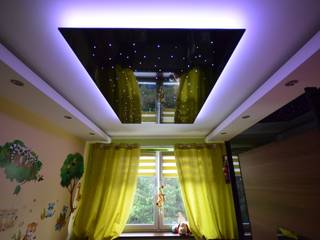 Star ceiling for baby's bedroom, Stellar Lighting Ltd. Stellar Lighting Ltd. Dormitorios infantiles modernos Aluminio/Cinc