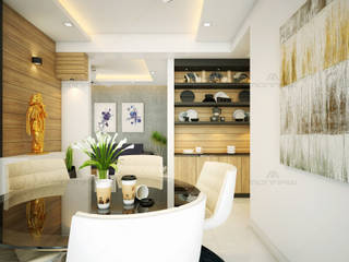 Modern Interior, Monnaie Interiors Pvt Ltd Monnaie Interiors Pvt Ltd Moderne eetkamers