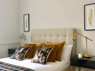 Blue and Gold in Epsom, LJ Interiors LJ Interiors Classic style bedroom