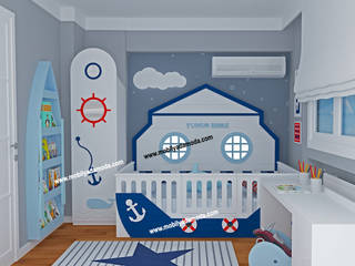 Marin Konseptli Çocuk Odası, Yunus Emre'nin Odası , MOBİLYADA MODA MOBİLYADA MODA غرف الرضع