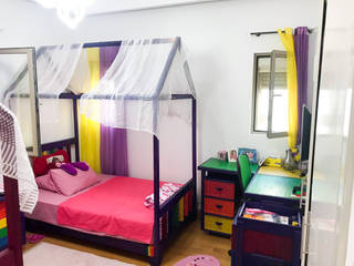 Rainbow Toddler house bedroom, Solo DesiGn Solo DesiGn Moderne kinderkamers