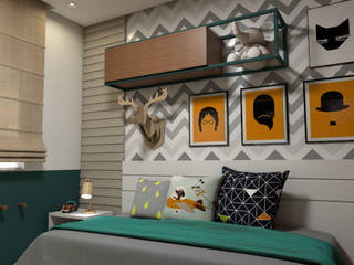 Quarto menino, AT arquitetos AT arquitetos Modern Kid's Room