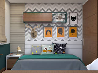 Quarto menino, AT arquitetos AT arquitetos Modern Kid's Room