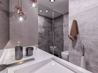 Banyo ANTE MİMARLIK Modern Banyo sarkıt,banyo,klozet,banyo aksesuarı,aynalar